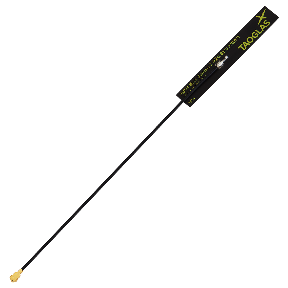 FXP74.07.0100A Wi-Fi, ISM flex PCB Antenna Black Diamond U.FL 10cm