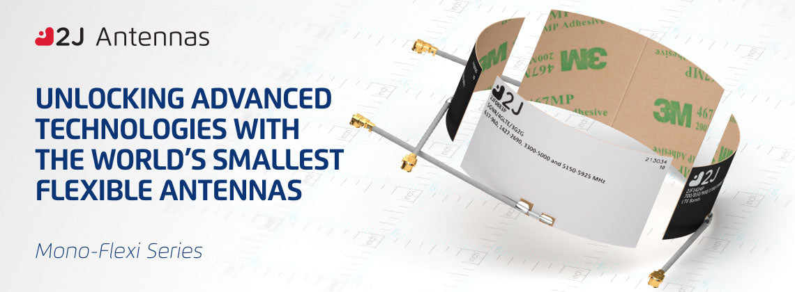 2JF1424Pa 4G/LTE Klebehalterung flexible interne Antenne U.FL 38cm
